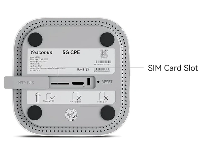 Insert SIM cards